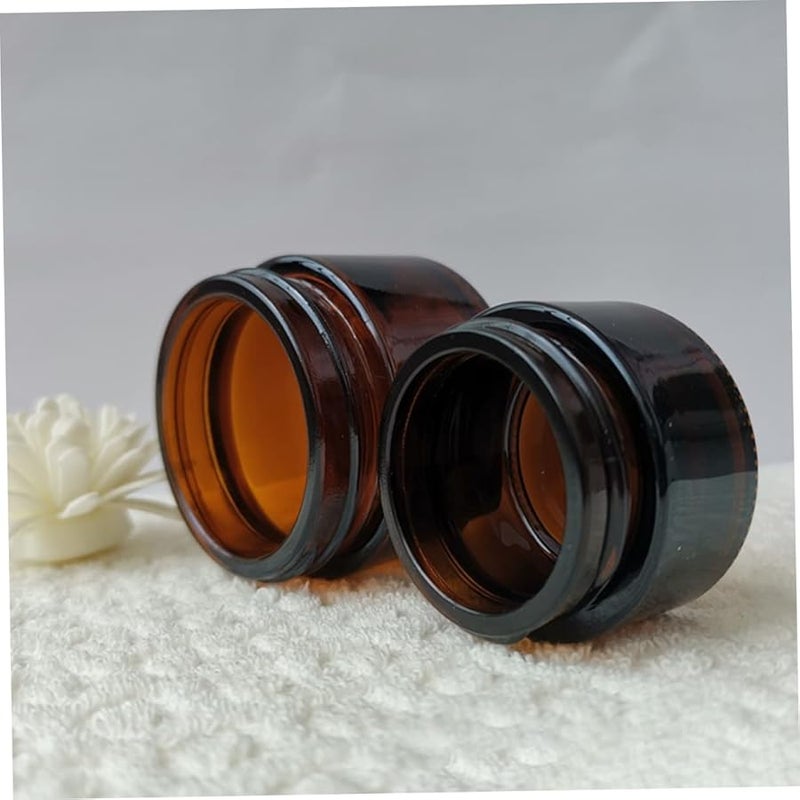 15Pcs Small Refillable Glass Cream Bottles For Travel Skincare Lotion Storage - Image 2